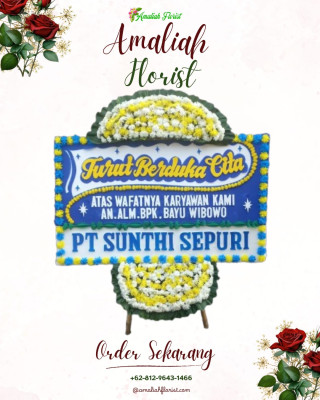 Papan Bunga Duka di Kalibaru